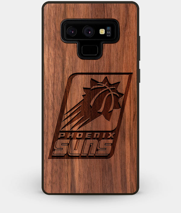 Best Custom Engraved Walnut Wood Phoenix Suns Note 9 Case - Engraved In Nature