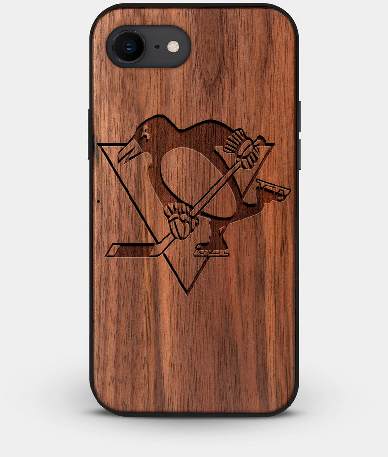 Best Custom Engraved Walnut Wood Pittsburgh Penguins iPhone 7 Case - Engraved In Nature
