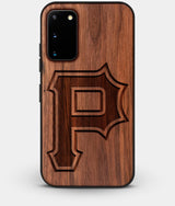 Best Custom Engraved Walnut Wood Pittsburgh Pirates Galaxy S20 Case Classic - Engraved In Nature