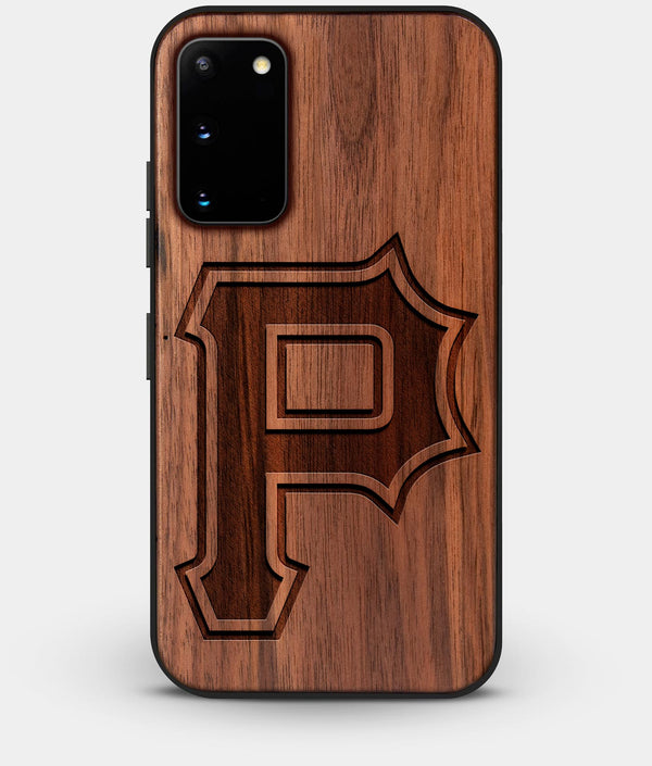 Best Walnut Wood Pittsburgh Pirates Galaxy S20 FE Case - Custom Engraved Cover - CoverClassic - Engraved In Nature