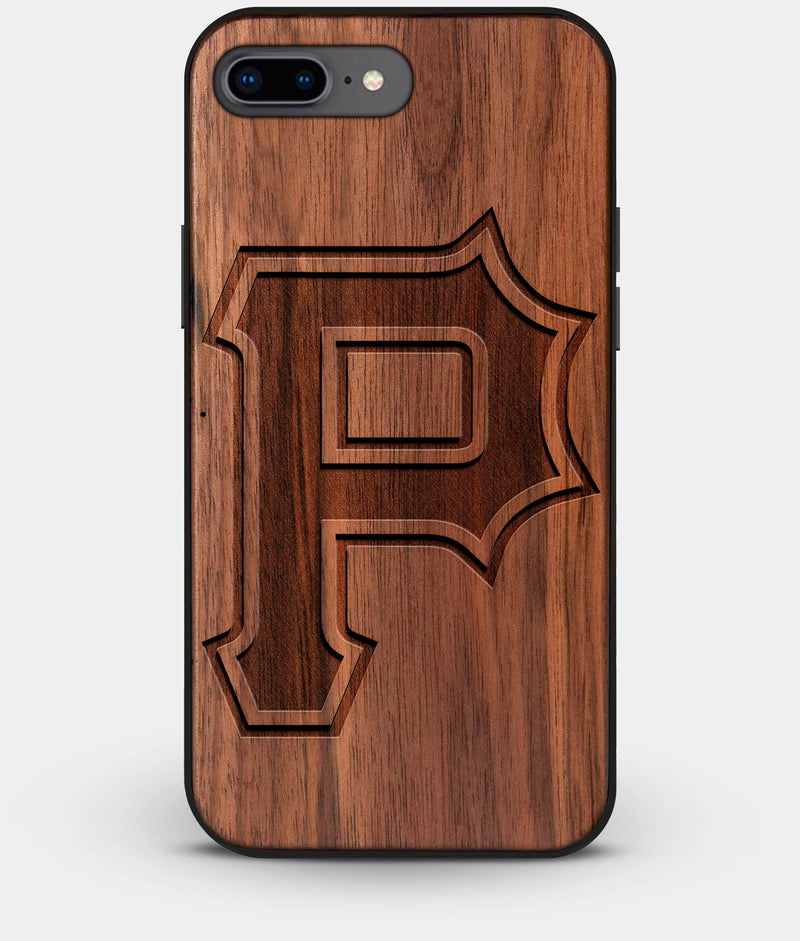 Best Custom Engraved Walnut Wood Pittsburgh Pirates iPhone 7 Plus Case Classic - Engraved In Nature