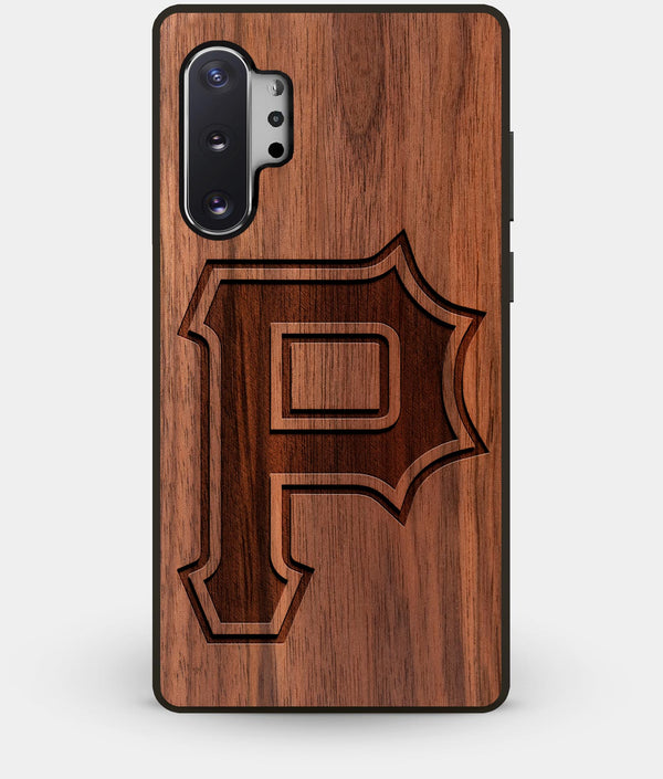 Best Custom Engraved Walnut Wood Pittsburgh Pirates Note 10 Plus Case Classic - Engraved In Nature