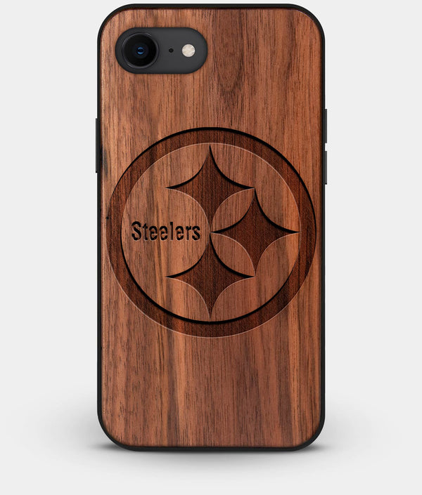 Best Custom Engraved Walnut Wood Pittsburgh Steelers iPhone 7 Case - Engraved In Nature