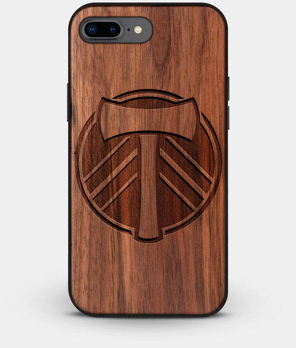 Best Custom Engraved Walnut Wood Portland Timbers iPhone 7 Plus Case - Engraved In Nature