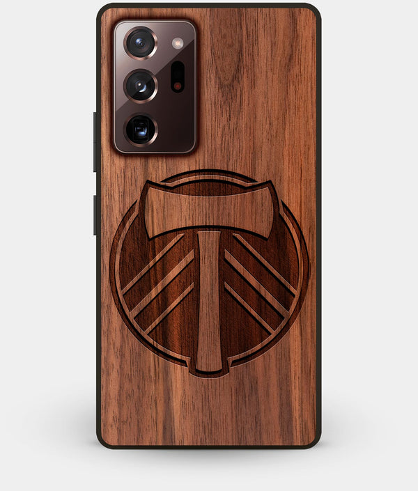 Best Custom Engraved Walnut Wood Portland Timbers Note 20 Ultra Case - Engraved In Nature