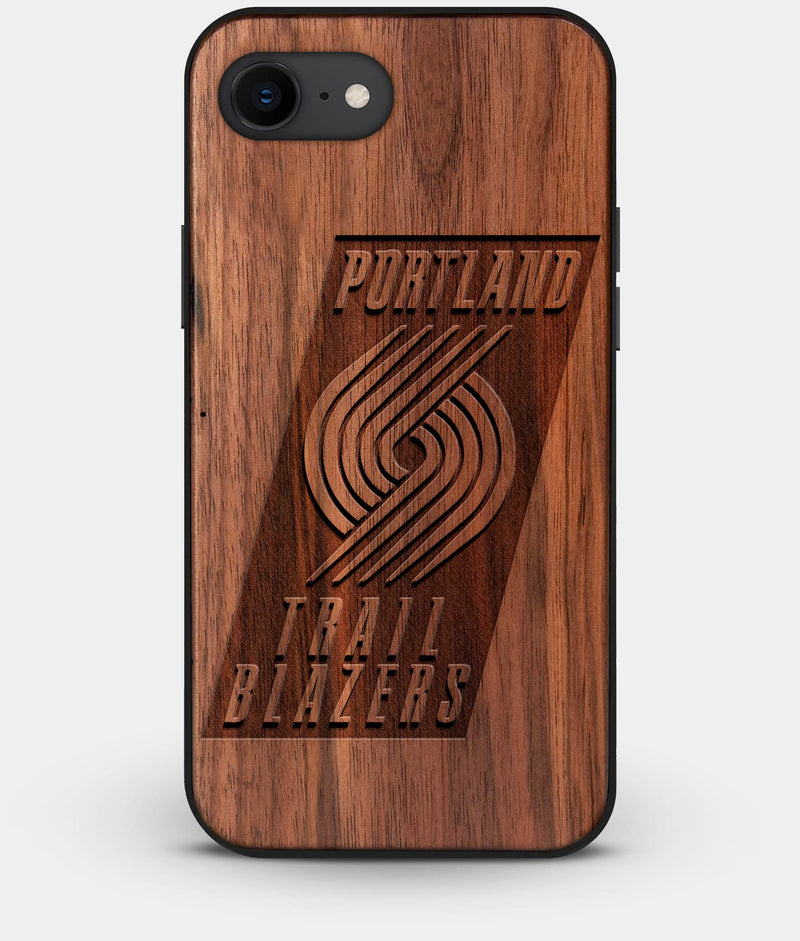 Best Custom Engraved Walnut Wood Portland Trail Blazers iPhone 7 Case - Engraved In Nature