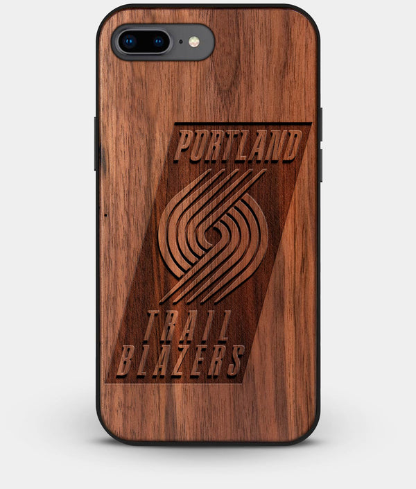 Best Custom Engraved Walnut Wood Portland Trail Blazers iPhone 7 Plus Case - Engraved In Nature