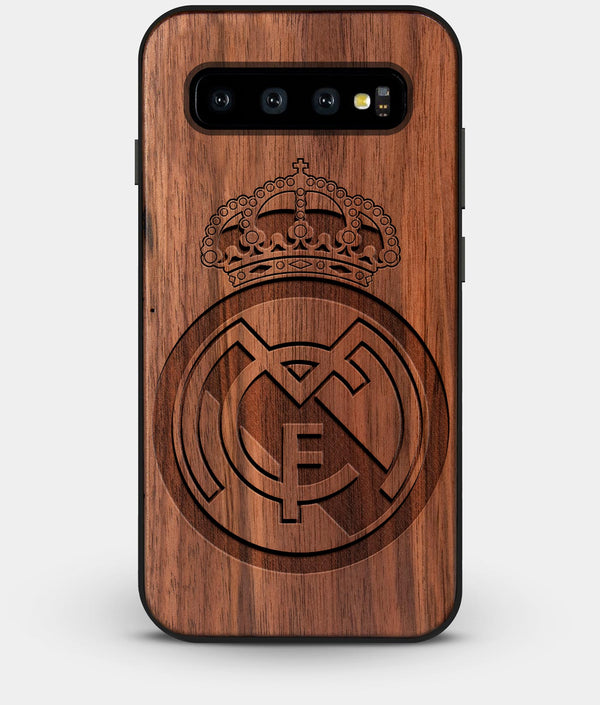 Best Custom Engraved Walnut Wood Real Madrid C.F. Galaxy S10 Case - Engraved In Nature