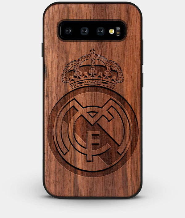 Best Custom Engraved Walnut Wood Real Madrid C.F. Galaxy S10 Plus Case - Engraved In Nature