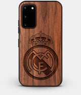 Best Walnut Wood Real Madrid C.F. Galaxy S20 FE Case - Custom Engraved Cover - Engraved In Nature