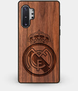 Best Custom Engraved Walnut Wood Real Madrid C.F. Note 10 Plus Case - Engraved In Nature