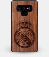Best Custom Engraved Walnut Wood Real Madrid C.F. Note 9 Case - Engraved In Nature