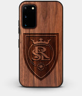 Best Custom Engraved Walnut Wood Real Salt Lake Galaxy S20 Case - Engraved In Nature