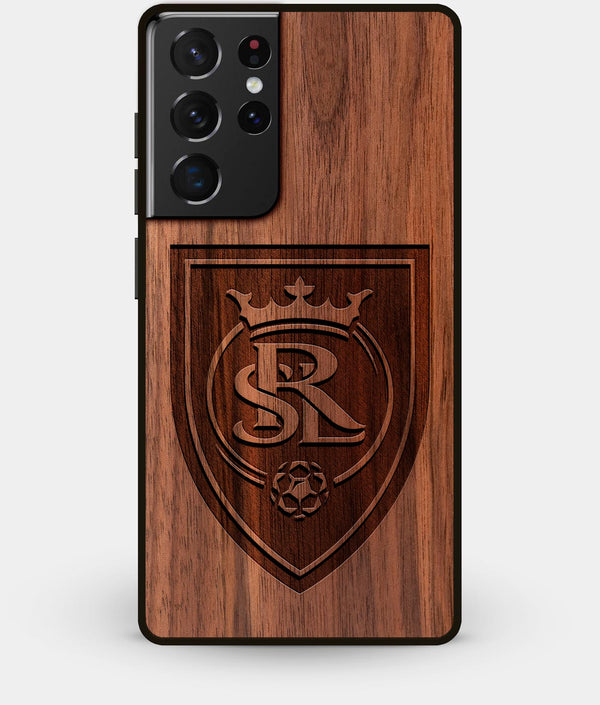 Best Walnut Wood Real Salt Lake Galaxy S21 Ultra Case - Custom Engraved Cover - Engraved In Nature
