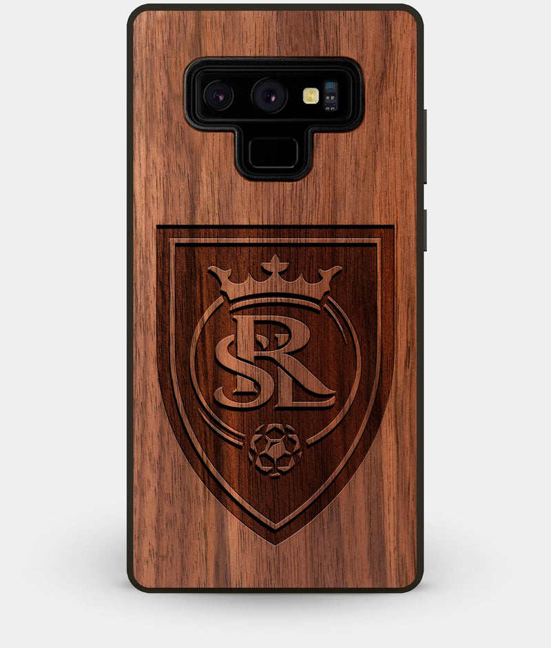 Best Custom Engraved Walnut Wood Real Salt Lake Note 9 Case - Engraved In Nature