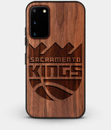 Best Custom Engraved Walnut Wood Sacramento Kings Galaxy S20 Case - Engraved In Nature