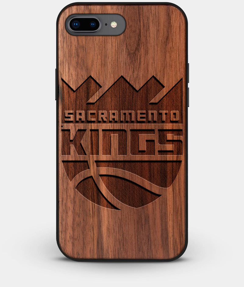 Best Custom Engraved Walnut Wood Sacramento Kings iPhone 7 Plus Case - Engraved In Nature
