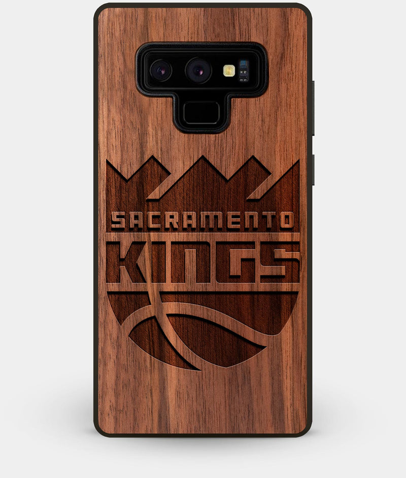 Best Custom Engraved Walnut Wood Sacramento Kings Note 9 Case - Engraved In Nature