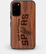 Best Custom Engraved Walnut Wood San Antonio Spurs Galaxy S20 Case - Engraved In Nature
