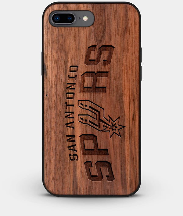 Best Custom Engraved Walnut Wood San Antonio Spurs iPhone 7 Plus Case - Engraved In Nature