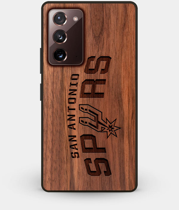 Best Custom Engraved Walnut Wood San Antonio Spurs Note 20 Case - Engraved In Nature