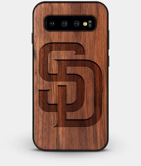 Best Custom Engraved Walnut Wood San Diego Padres Galaxy S10 Case - Engraved In Nature