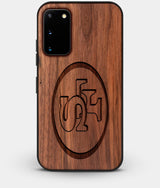 Best Custom Engraved Walnut Wood San Francisco 49ers Galaxy S20 Case - Engraved In Nature