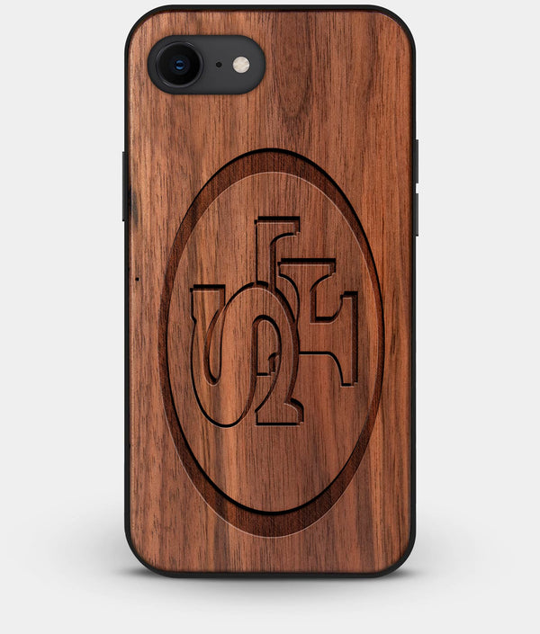 Best Custom Engraved Walnut Wood San Francisco 49ers iPhone 8 Case - Engraved In Nature