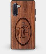 Best Custom Engraved Walnut Wood San Francisco 49ers Note 10 Case - Engraved In Nature