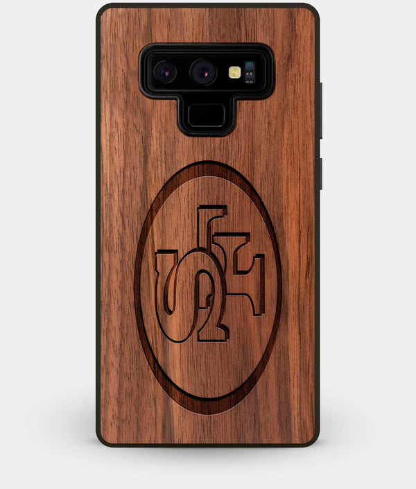 Best Custom Engraved Walnut Wood San Francisco 49ers Note 9 Case - Engraved In Nature