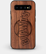 Best Custom Engraved Walnut Wood San Francisco Giants Galaxy S10 Case - Engraved In Nature