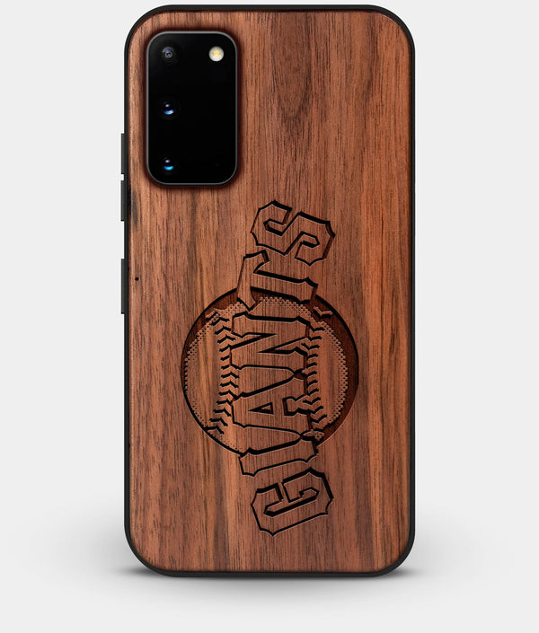 Best Walnut Wood San Francisco Giants Galaxy S20 FE Case - Custom Engraved Cover - Engraved In Nature