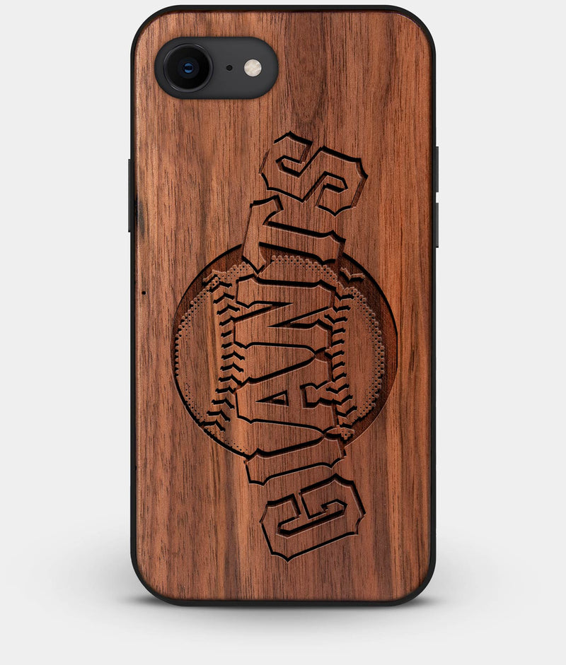 Best Custom Engraved Walnut Wood San Francisco Giants iPhone 8 Case - Engraved In Nature