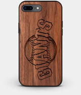 Best Custom Engraved Walnut Wood San Francisco Giants iPhone 8 Plus Case - Engraved In Nature