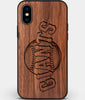 Custom Carved Wood San Francisco Giants iPhone XS Max Case | Personalized Walnut Wood San Francisco Giants Cover, Birthday Gift, Gifts For Him, Monogrammed Gift For Fan | by Engraved In Nature