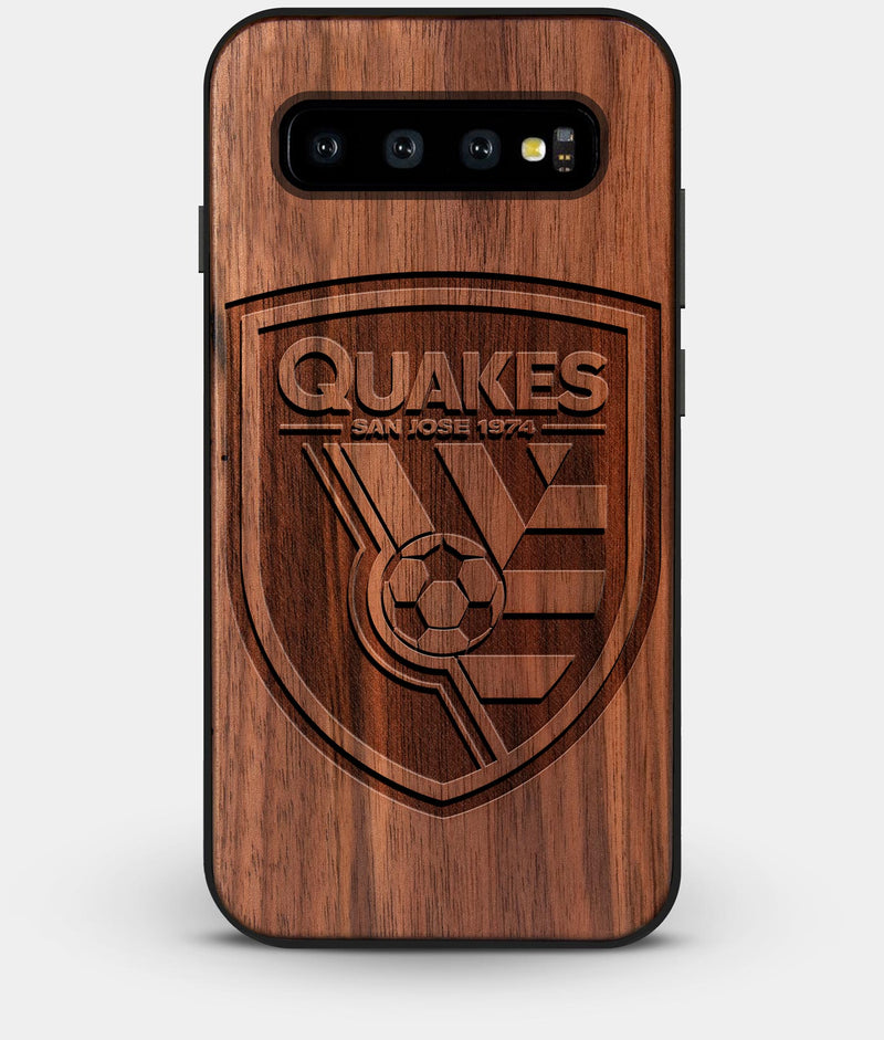 Best Custom Engraved Walnut Wood San Jose Earthquakes Galaxy S10 Case - Engraved In Nature