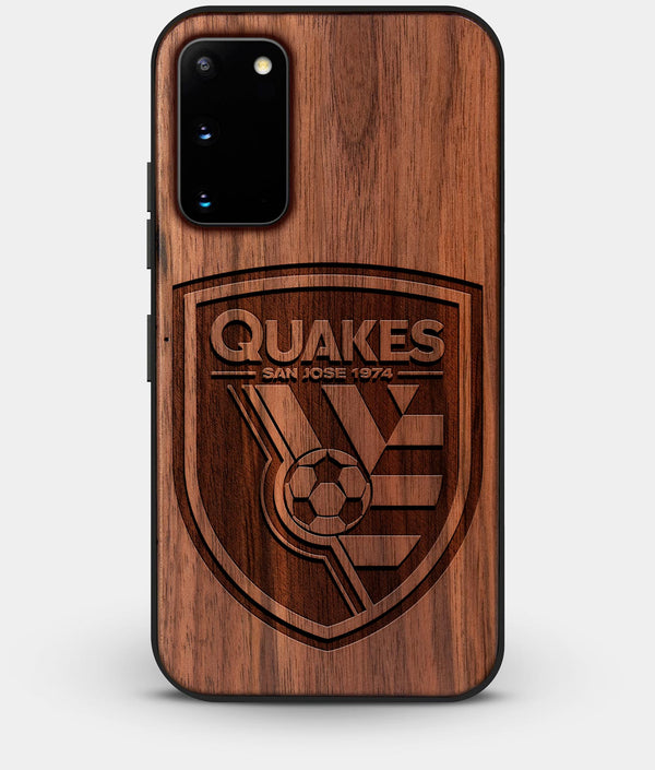 Best Custom Engraved Walnut Wood San Jose Earthquakes Galaxy S20 Case - Engraved In Nature