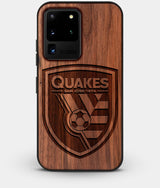 Best Custom Engraved Walnut Wood San Jose Earthquakes Galaxy S20 Ultra Case - Engraved In Nature