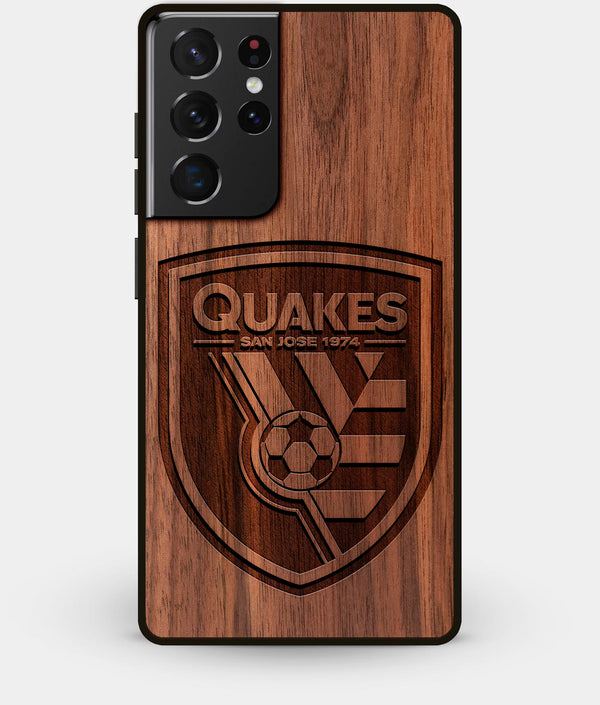 Best Walnut Wood San Jose Earthquakes Galaxy S21 Ultra Case - Custom Engraved Cover - Engraved In Nature