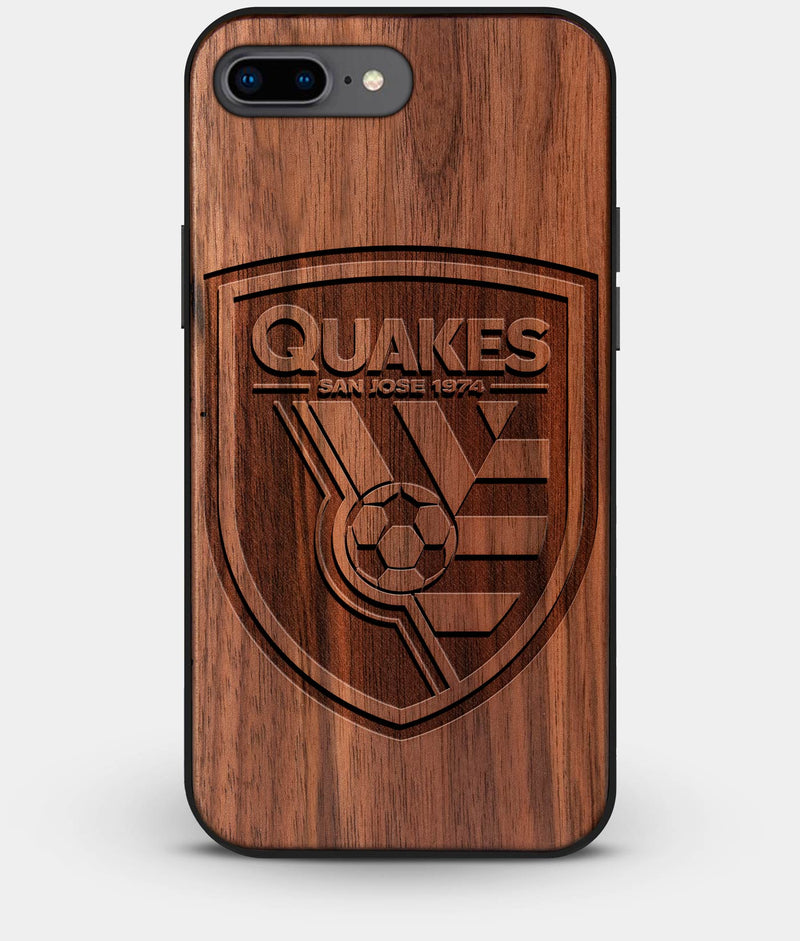 Best Custom Engraved Walnut Wood San Jose Earthquakes iPhone 8 Plus Case - Engraved In Nature