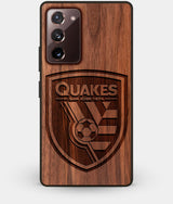 Best Custom Engraved Walnut Wood San Jose Earthquakes Note 20 Case - Engraved In Nature