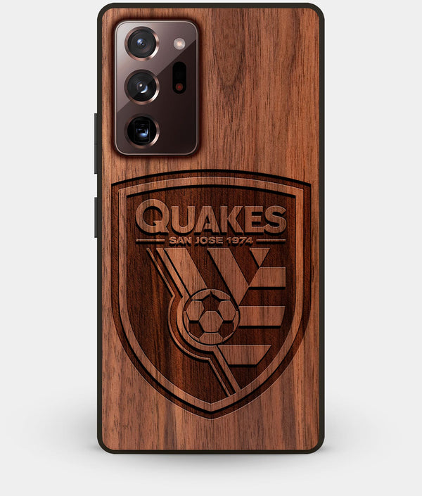 Best Custom Engraved Walnut Wood San Jose Earthquakes Note 20 Ultra Case - Engraved In Nature