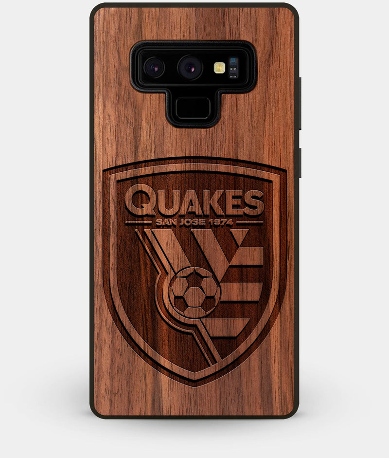 Best Custom Engraved Walnut Wood San Jose Earthquakes Note 9 Case - Engraved In Nature