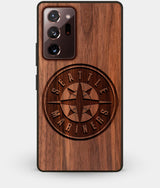 Best Custom Engraved Walnut Wood Seattle Mariners Note 20 Ultra Case - Engraved In Nature