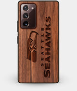 Best Custom Engraved Walnut Wood Seattle Seahawks Note 20 Case - Engraved In Nature