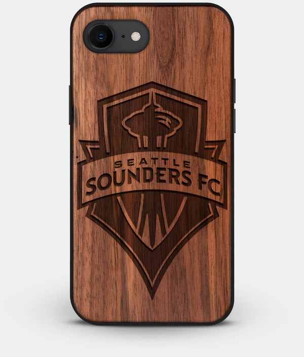 Best Custom Engraved Walnut Wood Seattle Sounders FC iPhone 7 Case - Engraved In Nature