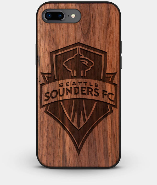 Best Custom Engraved Walnut Wood Seattle Sounders FC iPhone 8 Plus Case - Engraved In Nature