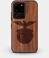 Best Custom Engraved Walnut Wood S.L. Benfica Galaxy S20 Ultra Case - Engraved In Nature