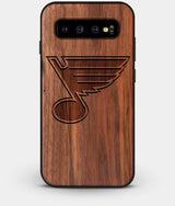 Best Custom Engraved Walnut Wood St Louis Blues Galaxy S10 Case - Engraved In Nature