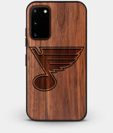 Best Custom Engraved Walnut Wood St Louis Blues Galaxy S20 Case - Engraved In Nature